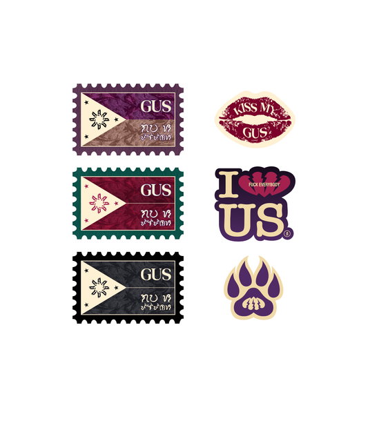 KISS MY GUS Sticker Pack (Pre-Order | Ships July 31)